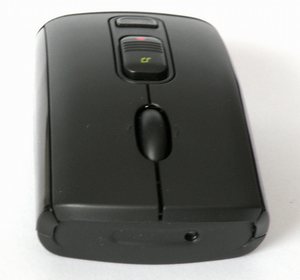 Presenter Mouse 1200, vue avant du trou d'ou sort le laser
